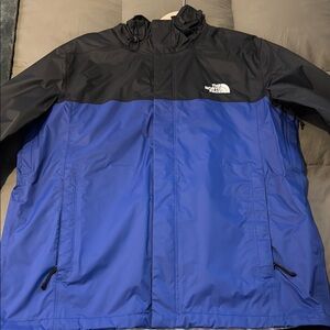 The North Face Men's Blue and Black Jacket